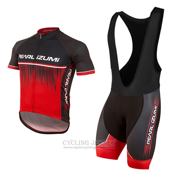 2017 Cycling Jersey Pearl Izumi Red Short Sleeve and Bib Short